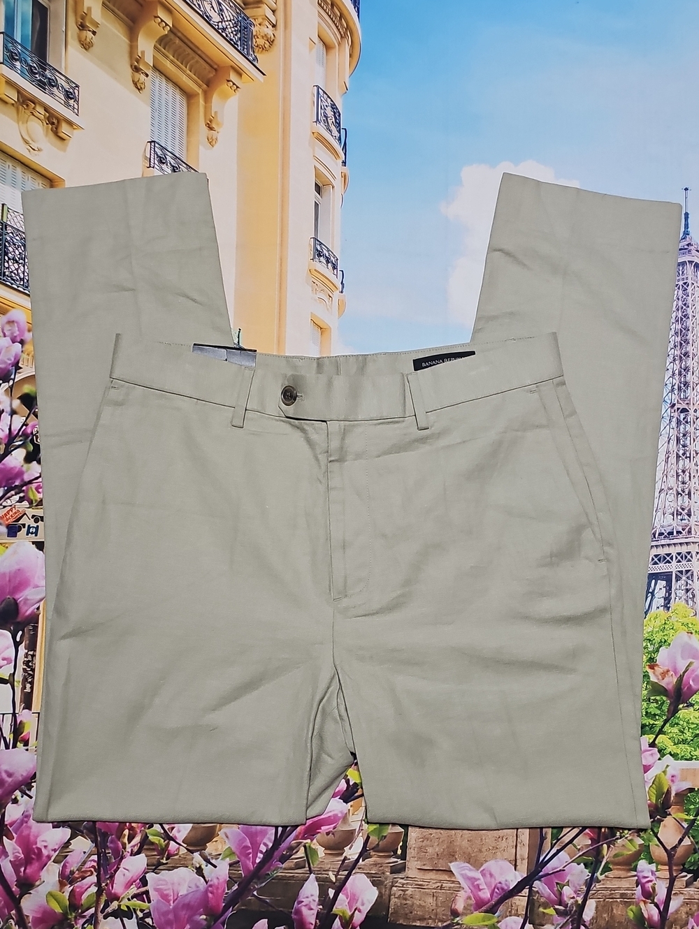 Banana Republic‎ Tailored Fit Tan Pants Size 32x30 New